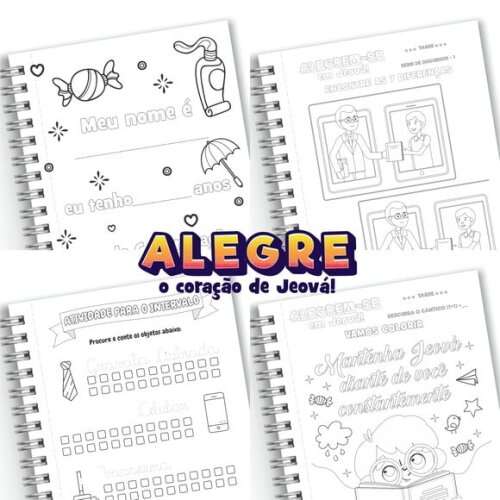 Caderno Infantil Assembleia - Alegre o coração de Jeová