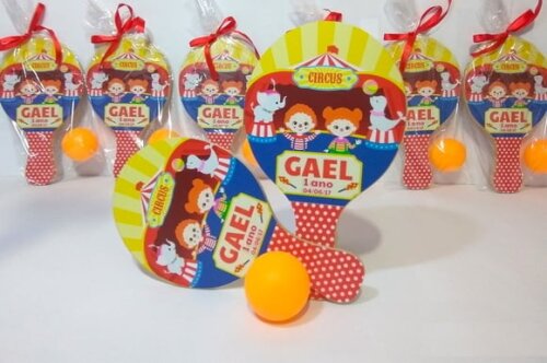 Mini Raquete personalizada - Circo