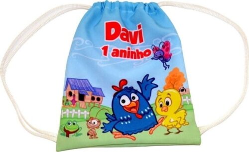 Mochilinha personalizada tamanho 30x35