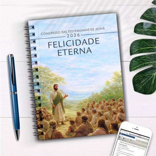 Caderno para anotar Congresso 2026 Felicidade Eterna Caderno Agen