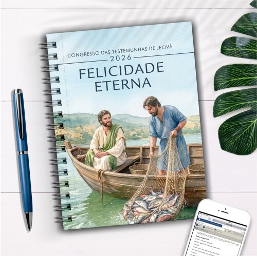 Caderno para anotar Congresso 2026 Felicidade Eterna Caderno Agen