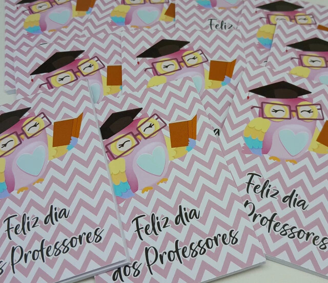 Kit 20 Lembrancinhas Bloquinho com Lápis Formatura - Vários Tem