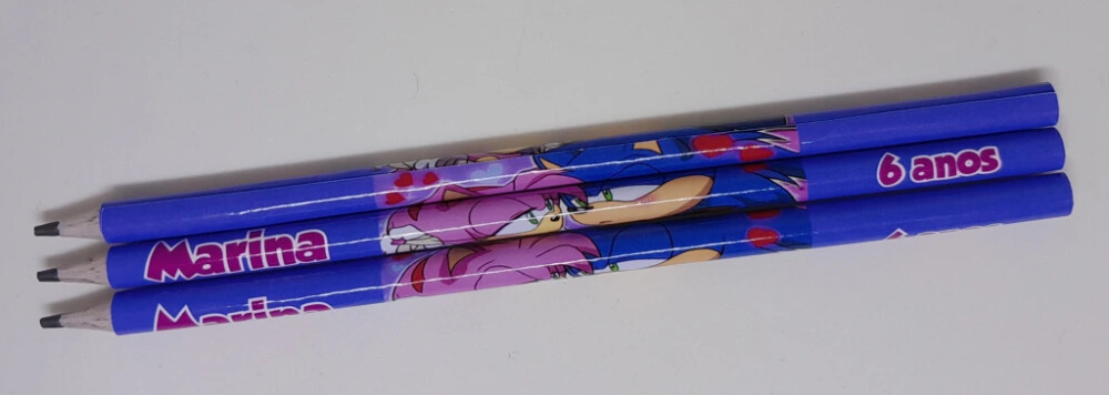 Kit 20 Lembrancinhas Bloquinho com Lápis Sonic - Vários Temas D