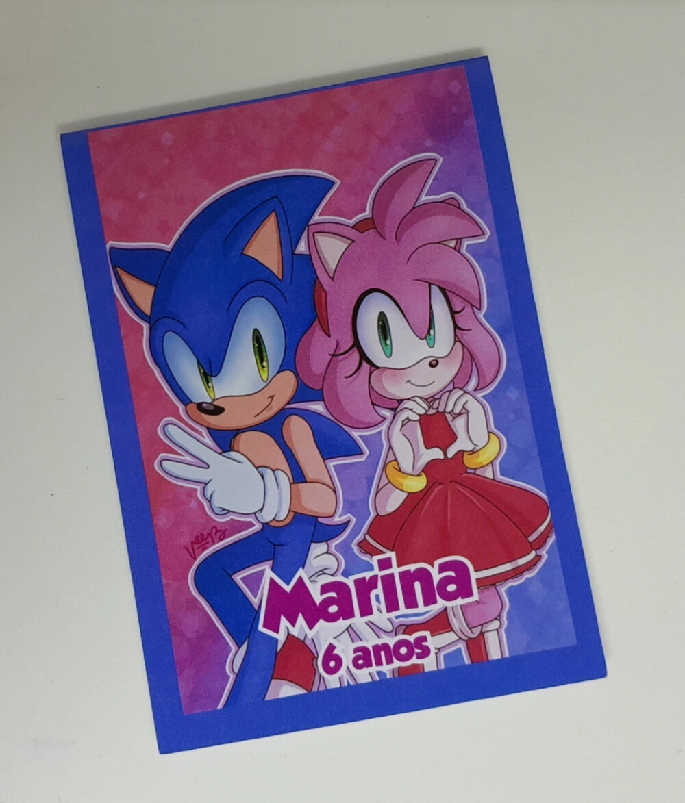 Kit 20 Lembrancinhas Bloquinho com Lápis Sonic - Vários Temas D