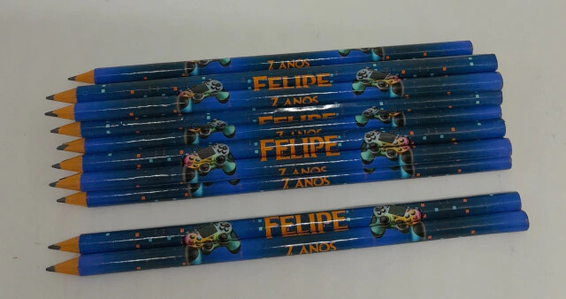 Kit 20 Lembrancinhas Bloquinho com Lápis Vídeo Game - Vários T