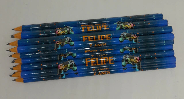 Kit 20 Lembrancinhas Bloquinho com Lápis Vídeo Game - Vários T