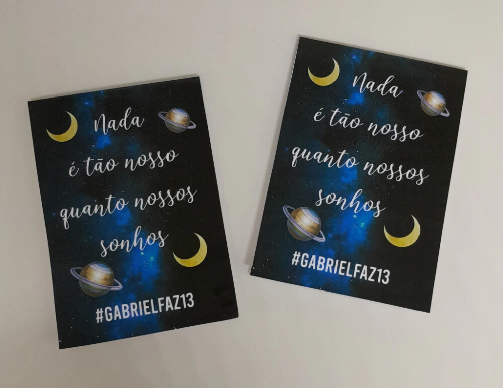 Kit 20 Lembrancinhas Bloquinho com Lápis Galáxia - Vários Tema