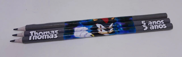 Kit 20 Lembrancinhas Bloquinho com Lápis Sonic - Vários Temas D