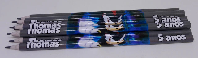 Kit 20 Lembrancinhas Bloquinho com Lápis Sonic - Vários Temas D