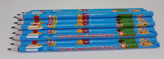 Kit 20 Lembrancinhas Bloquinho com Lápis Formatura - Vários Tem