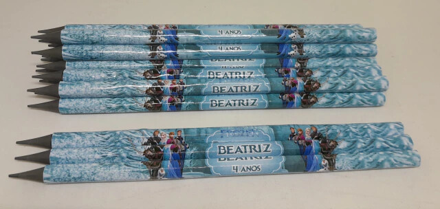 Kit 20 Lembrancinhas Bloquinho com Lápis Frozen - Vários Temas 