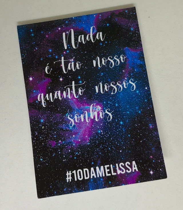 Kit 20 Lembrancinhas Bloquinho com Lápis Galáxia - Vários Tema