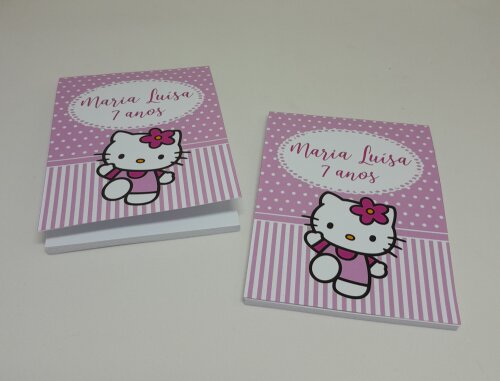 Kit 30 Lembrancinhas Bloquinho com Lápis Hello Kitty - Vários T