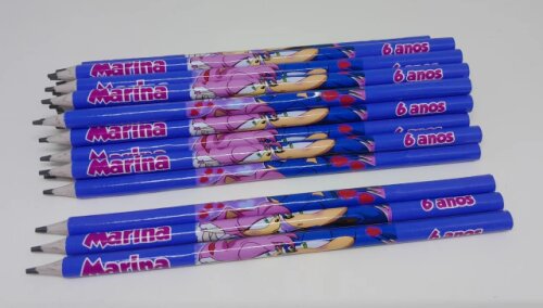 Kit 20 Lembrancinhas Bloquinho com Lápis Sonic - Vários Temas D