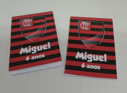 Kit 20 Lembrancinhas Bloquinho com Lápis Flamengo - Vários Tema