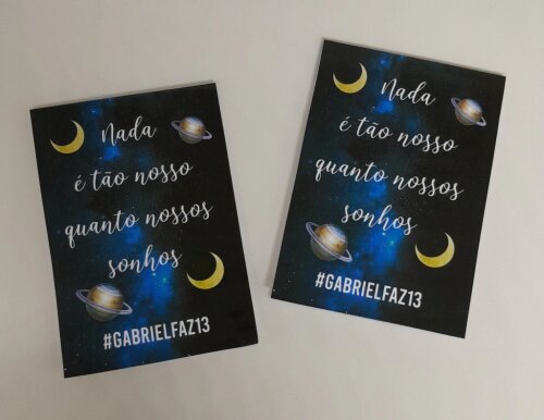 Kit 20 Lembrancinhas Bloquinho com Lápis Galáxia - Vários Tema