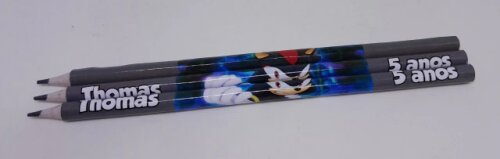 Kit 20 Lembrancinhas Bloquinho com Lápis Sonic - Vários Temas D