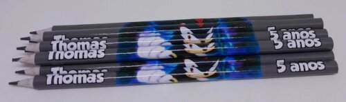 Kit 20 Lembrancinhas Bloquinho com Lápis Sonic - Vários Temas D