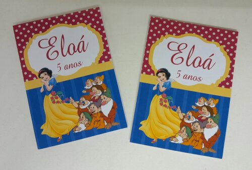 Kit 20 Lembrancinhas Bloquinho com Lápis Branca de Neve - Vário