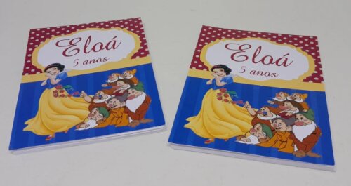 Kit 20 Lembrancinhas Bloquinho com Lápis Branca de Neve - Vário