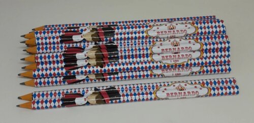 Kit 20 Lembrancinhas Bloquinho com Lápis Circo - Vários Temas D