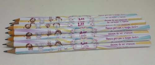 Kit 20 Lembrancinhas Bloquinho com Lápis Circo Rosa - Vários Te