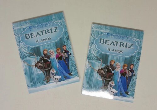 Kit 20 Lembrancinhas Bloquinho com Lápis Frozen - Vários Temas 