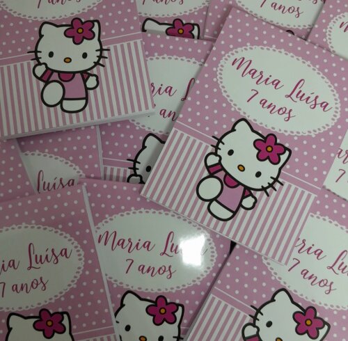 Kit 20 Lembrancinhas Bloquinho com Lápis Hello Kitty - Vários T