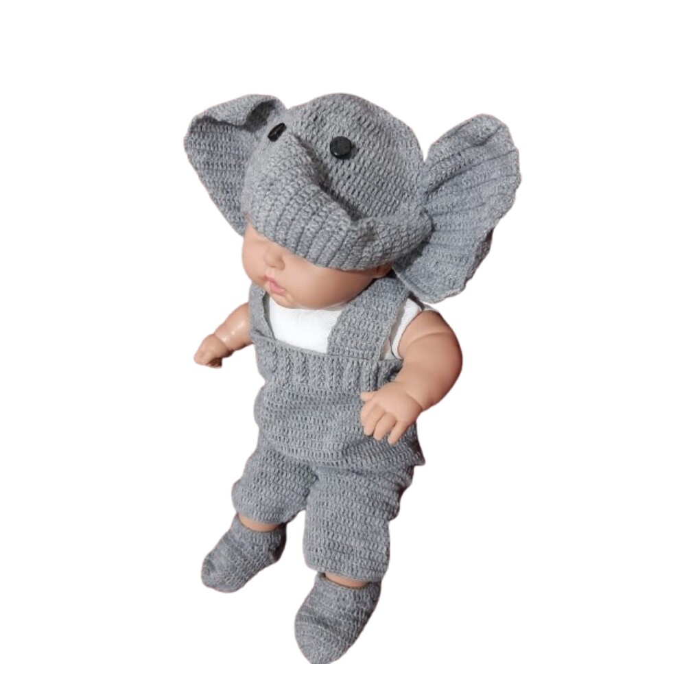 Macacão Elefante Newborn Temático