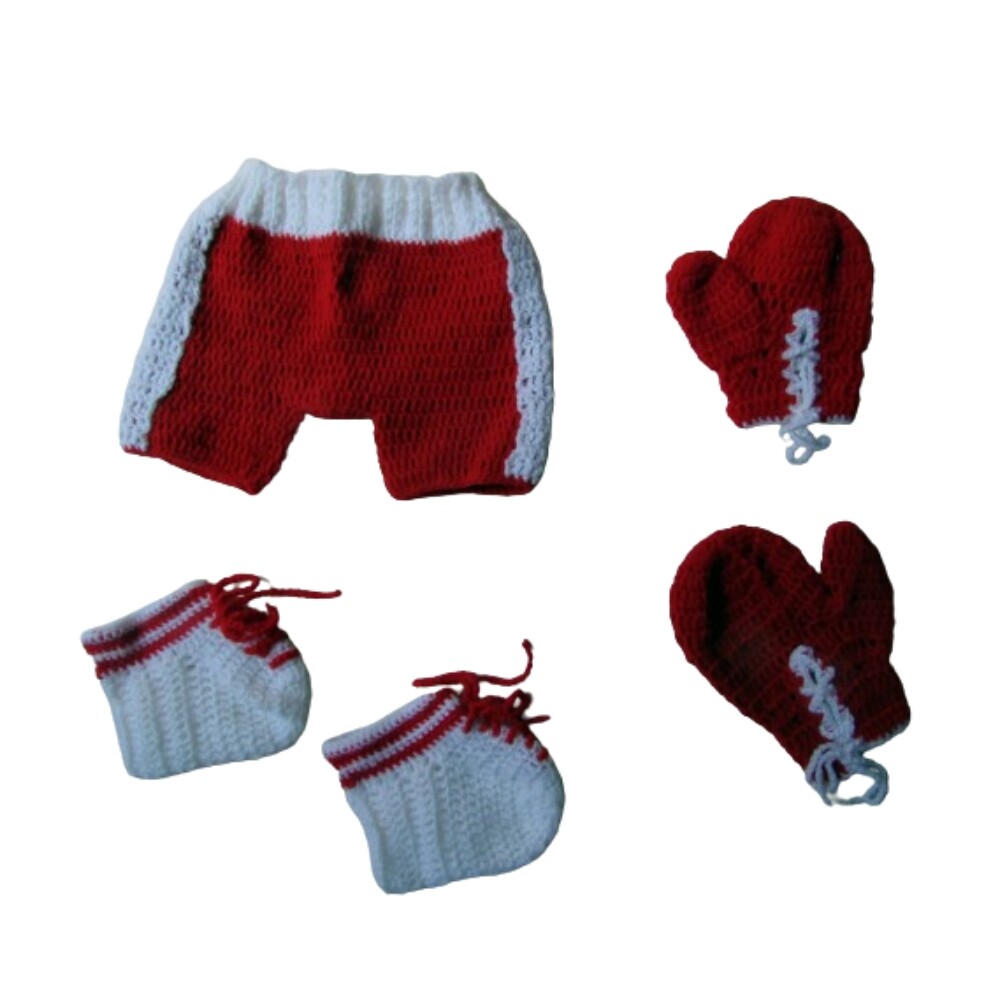 Newborn Boxe vermelho e branco