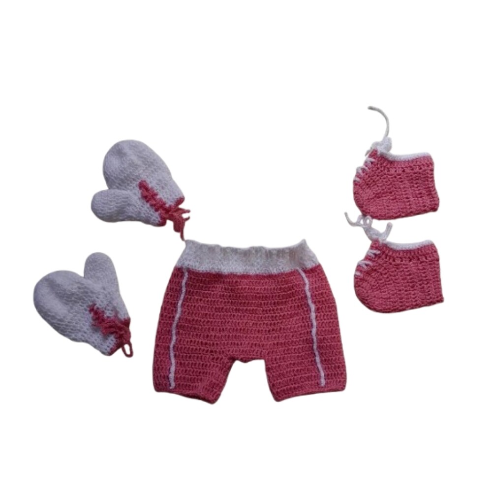 Newborn Boxe feminino rosa