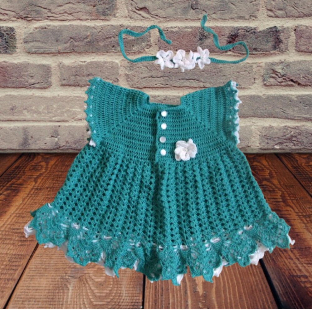 Vestido Malu infantil de crochê
