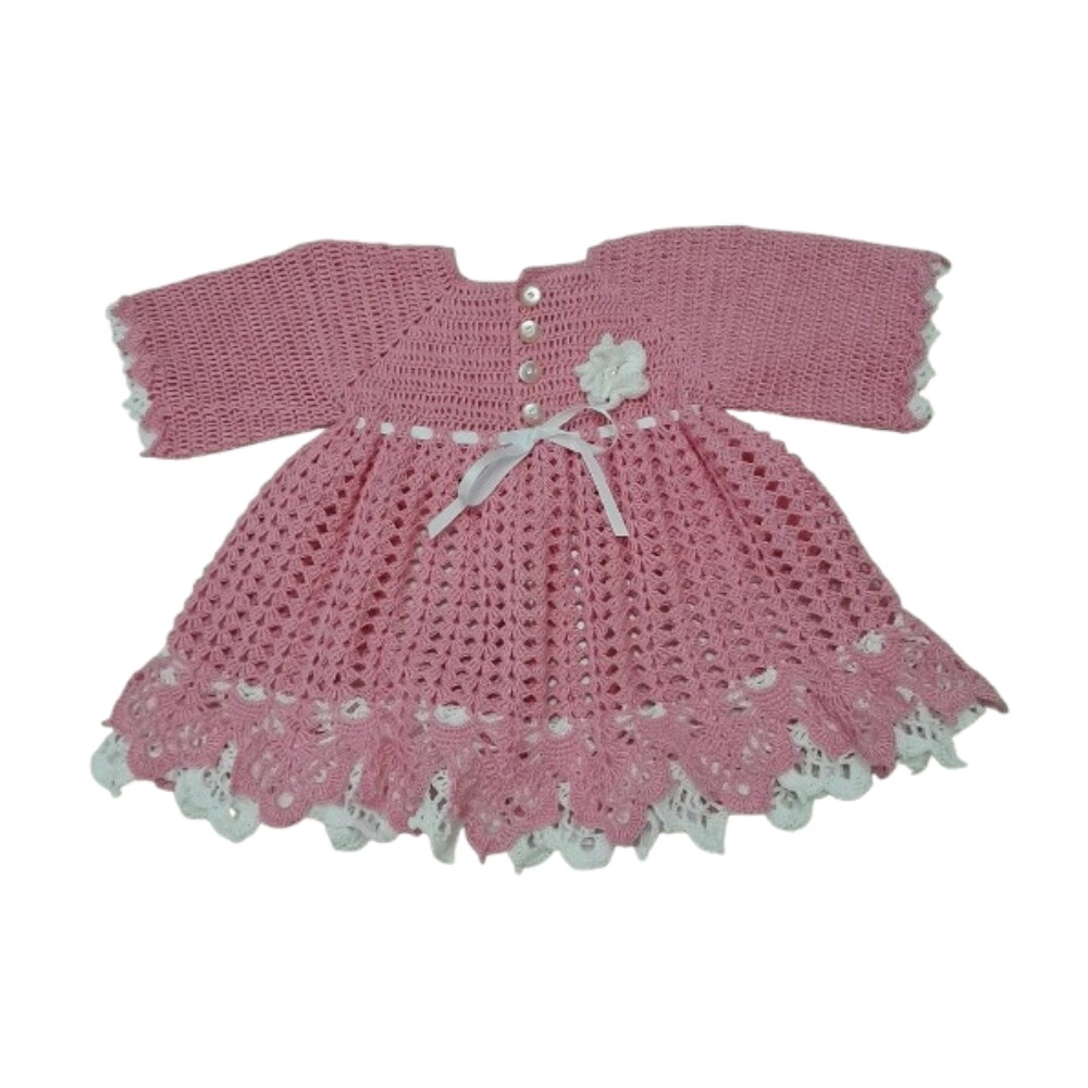 Vestido Bebê de crochê