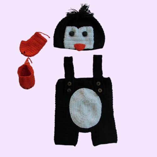 Macacão Pinguim Newborn Temático