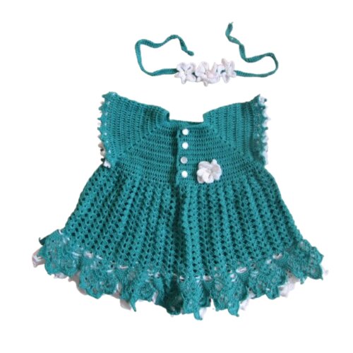 Vestido Malu infantil de crochê