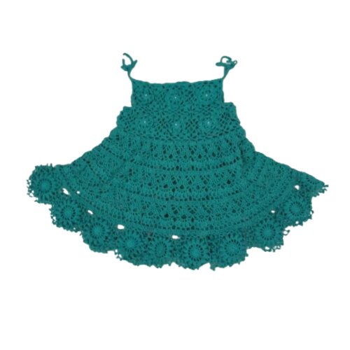 Vestido Sofia infantil de crochê