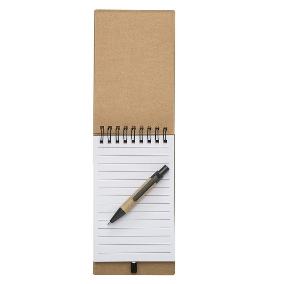 20 Bloco de Anotações, Caneta Preto sem Gravar - Bca004