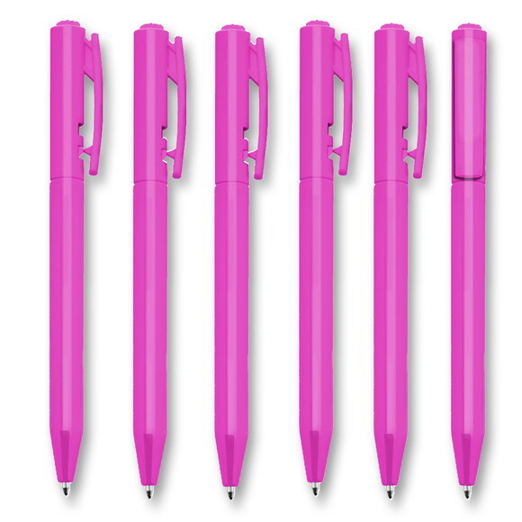 300 Canetas Personalizada - Corpo Rosa Cpe050