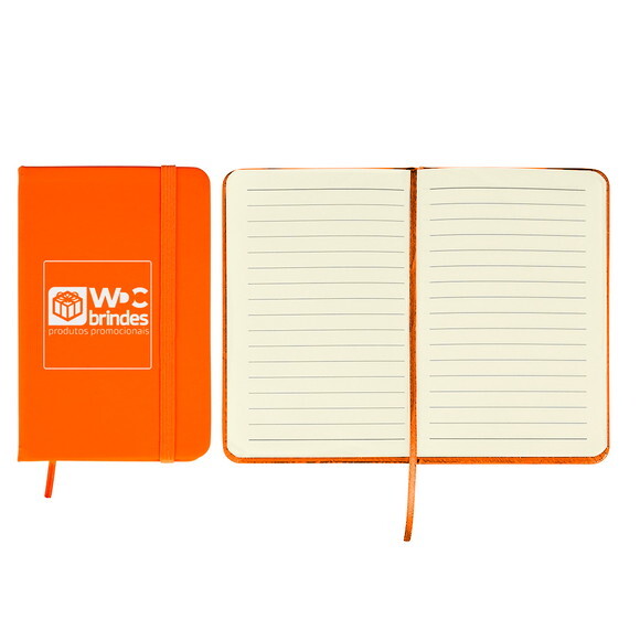 40 Cadernetas Personalizadas, Laranja, Bac019 P
