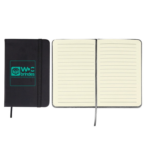 40 Cadernetas Personalizadas, Preto, Bac019 P
