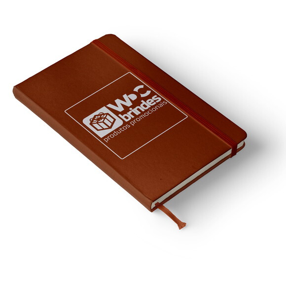 50 Cadernetas Personalizadas, Marrom, Bac019 P