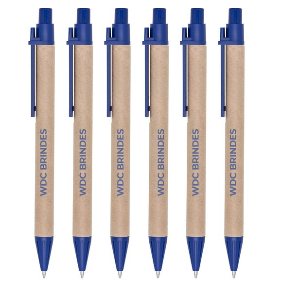500 Caneta Ecologica Personalizada Cee002 Azul
