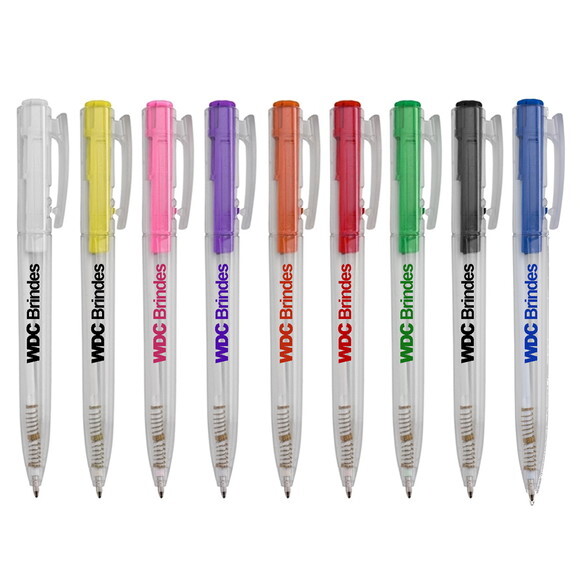 500 Caneta Esferográfica Personalizada Cpe052 Diversas Cores