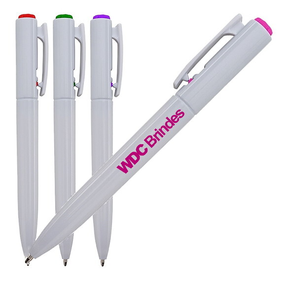 500 Caneta Esferográfica Personalizada Cpe053 Diversas Cores