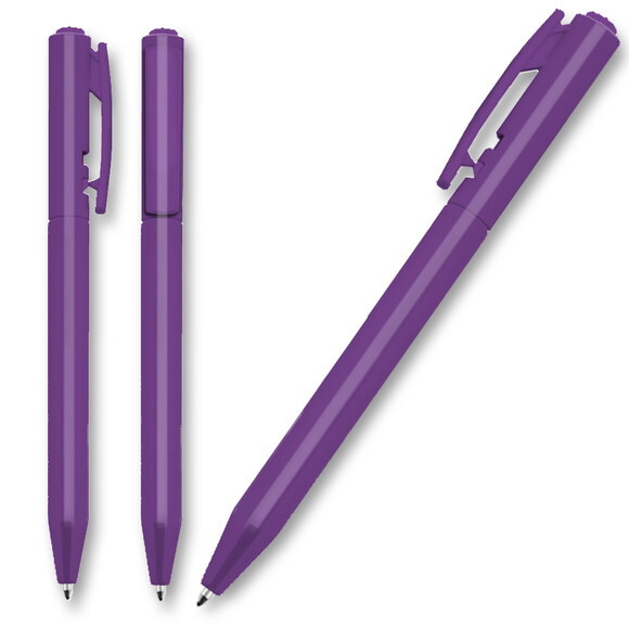 500 Canetas Personalizada - Cor Roxo Cpe050