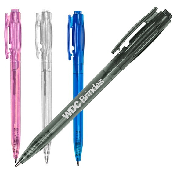 600 Caneta Esferográfica Personalizada Cpe022 Diversas Cores