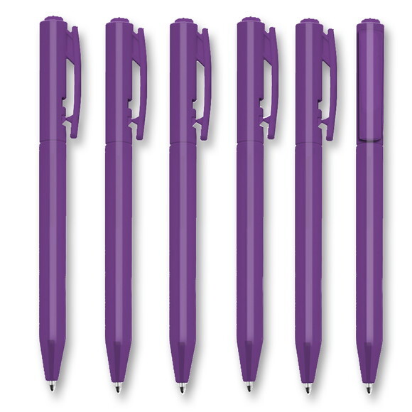 600 Canetas Personalizada - Corpo Roxo Cpe050