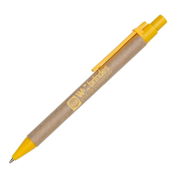 800 Caneta Ecologica Personalizada Cee002 Amarela