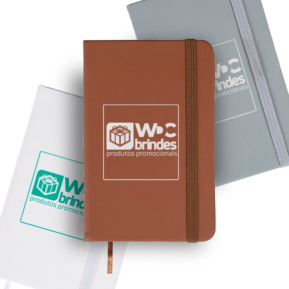 90 Cadernetas Personalizadas, Marrom, Bac019 P