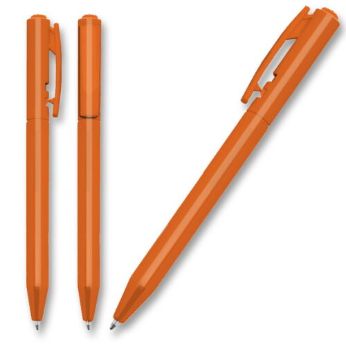 300 Canetas Personalizada - Corpo Laranja Cpe050